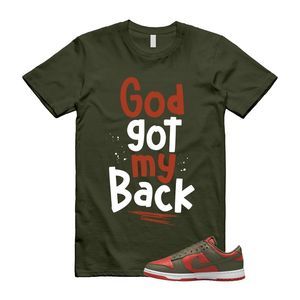 Dunk Mystic Red Cargo Khaki White Low T Shirt Match GOD
